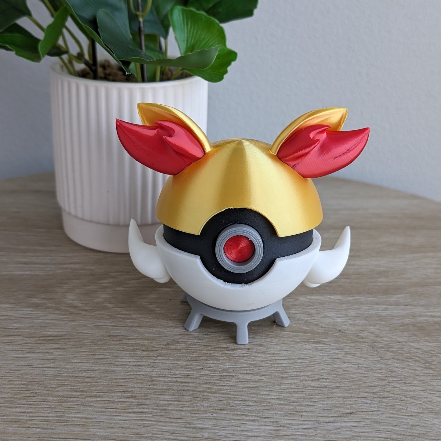 Fennekin Poke Ball | 3D Printed Display Ball