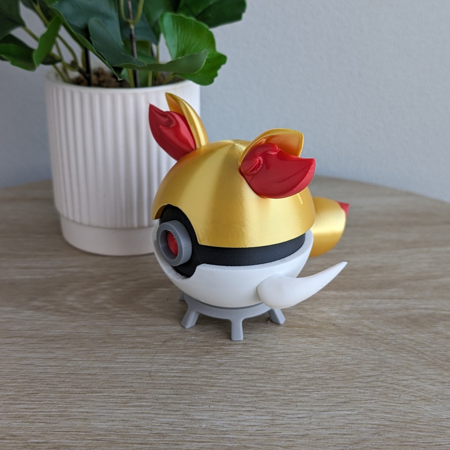 Fennekin Poke Ball | 3D Printed Display Ball
