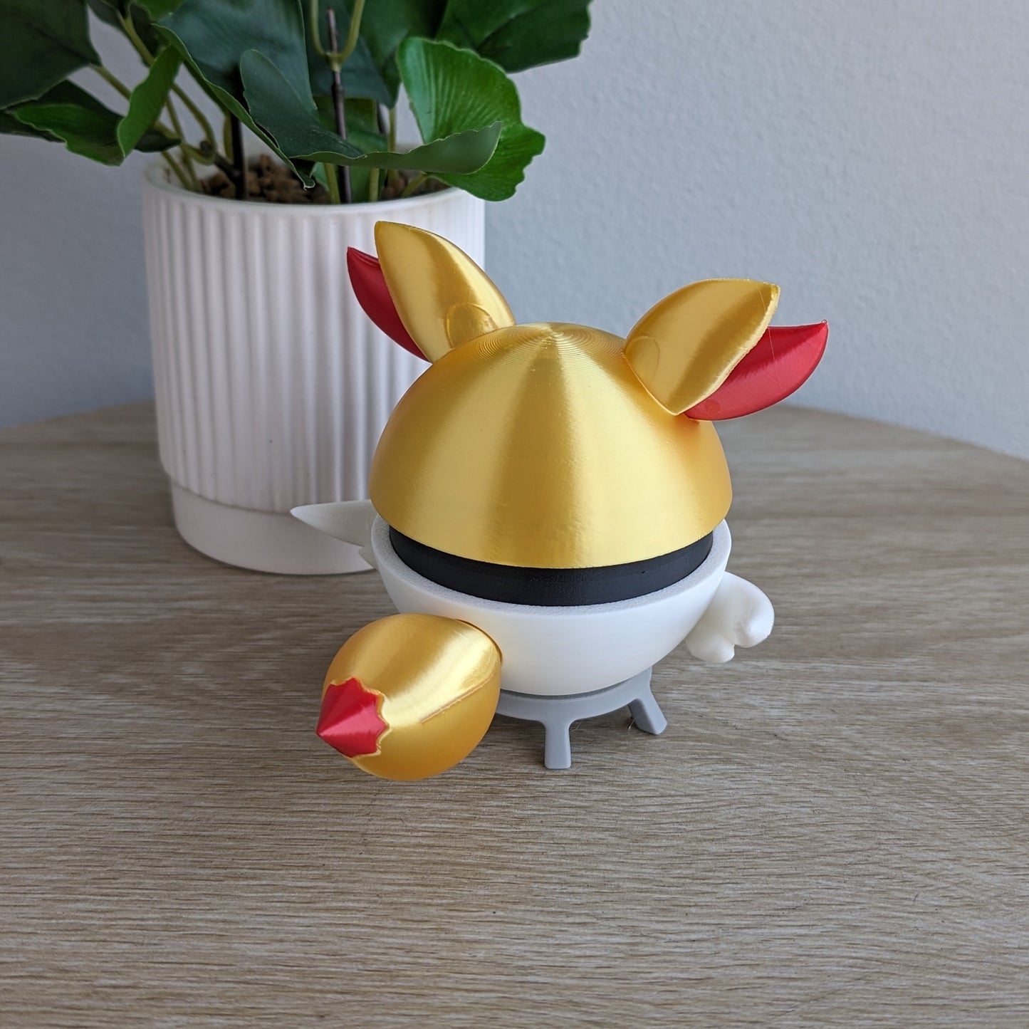 Fennekin Poke Ball | 3D Printed Display Ball