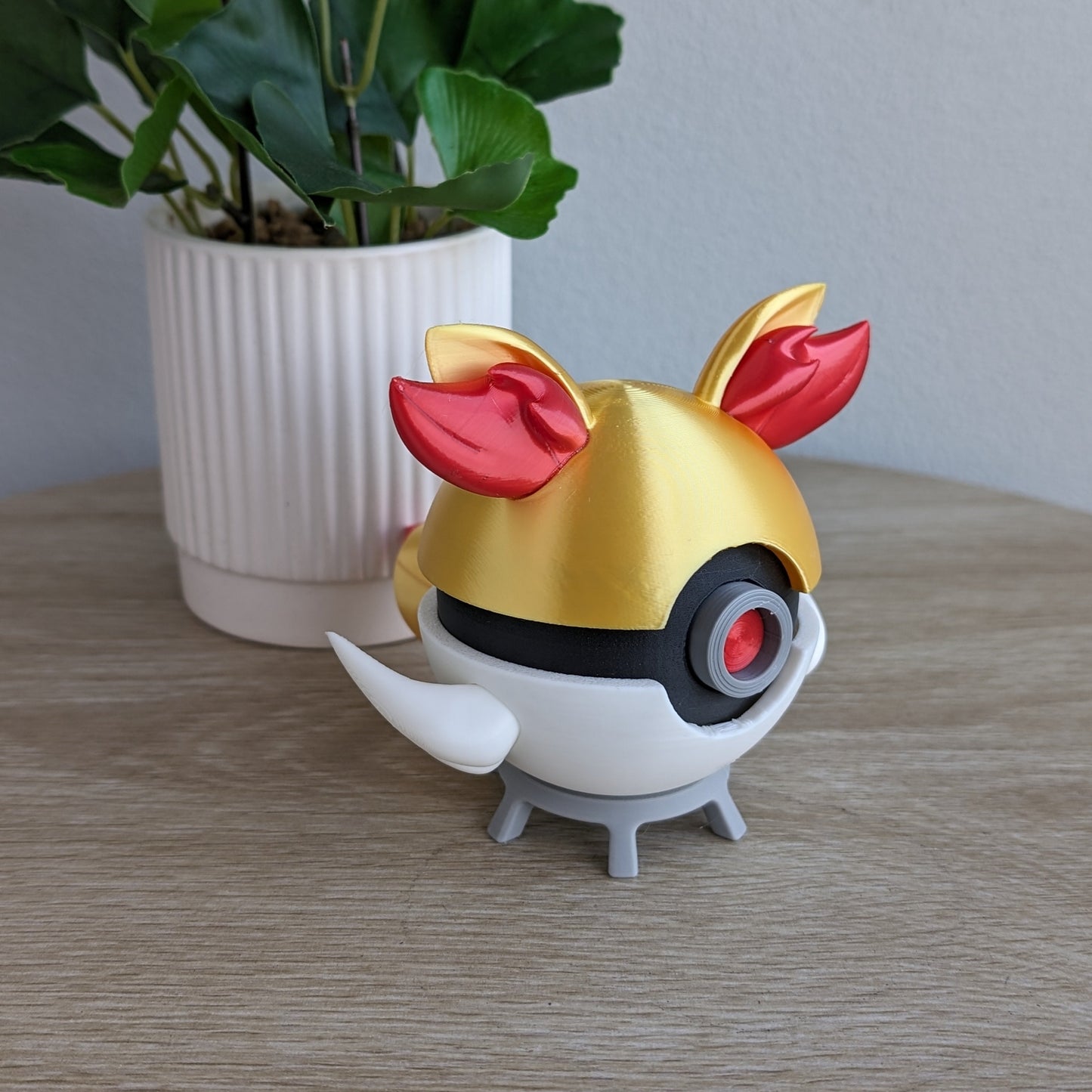 Fennekin Poke Ball | 3D Printed Display Ball