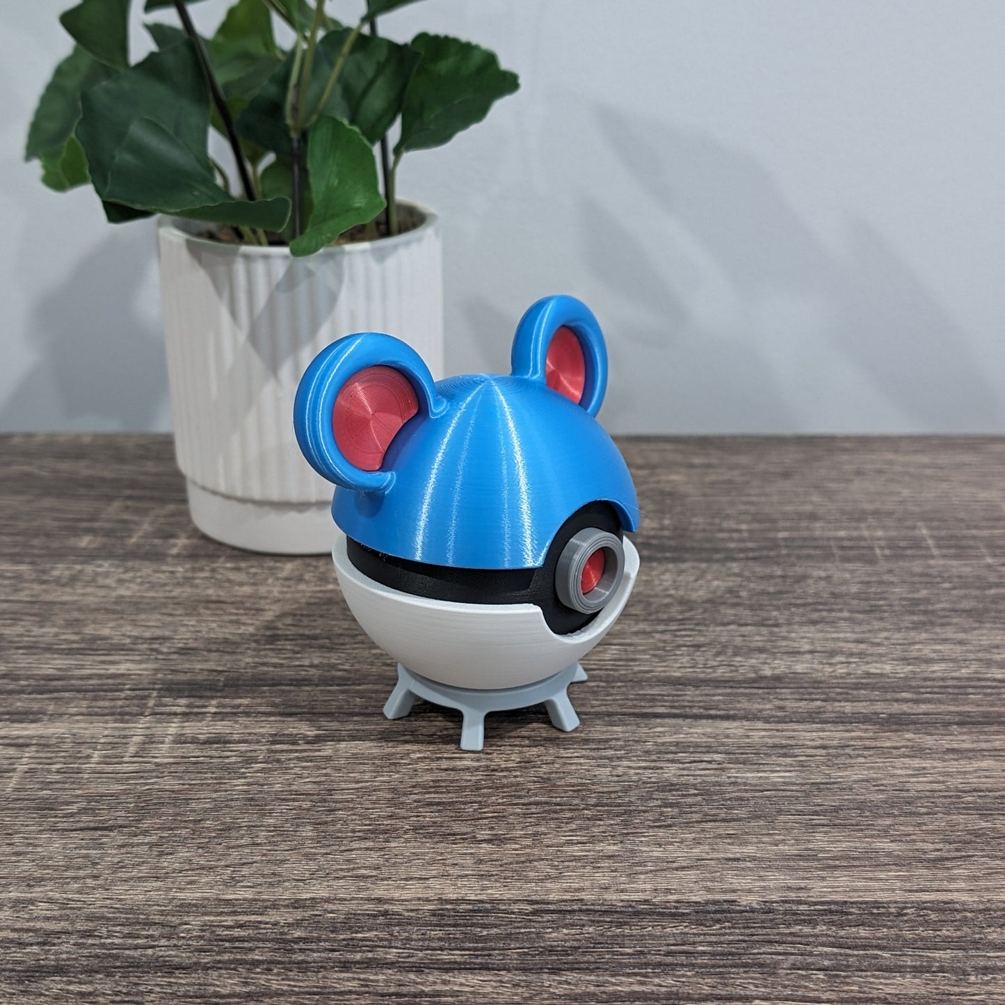 Marill Poke Ball | 3D Printed Display Ball