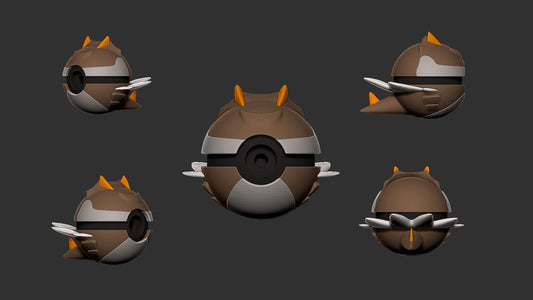 Tyrunt Poke Ball | 3D Printed Display Ball
