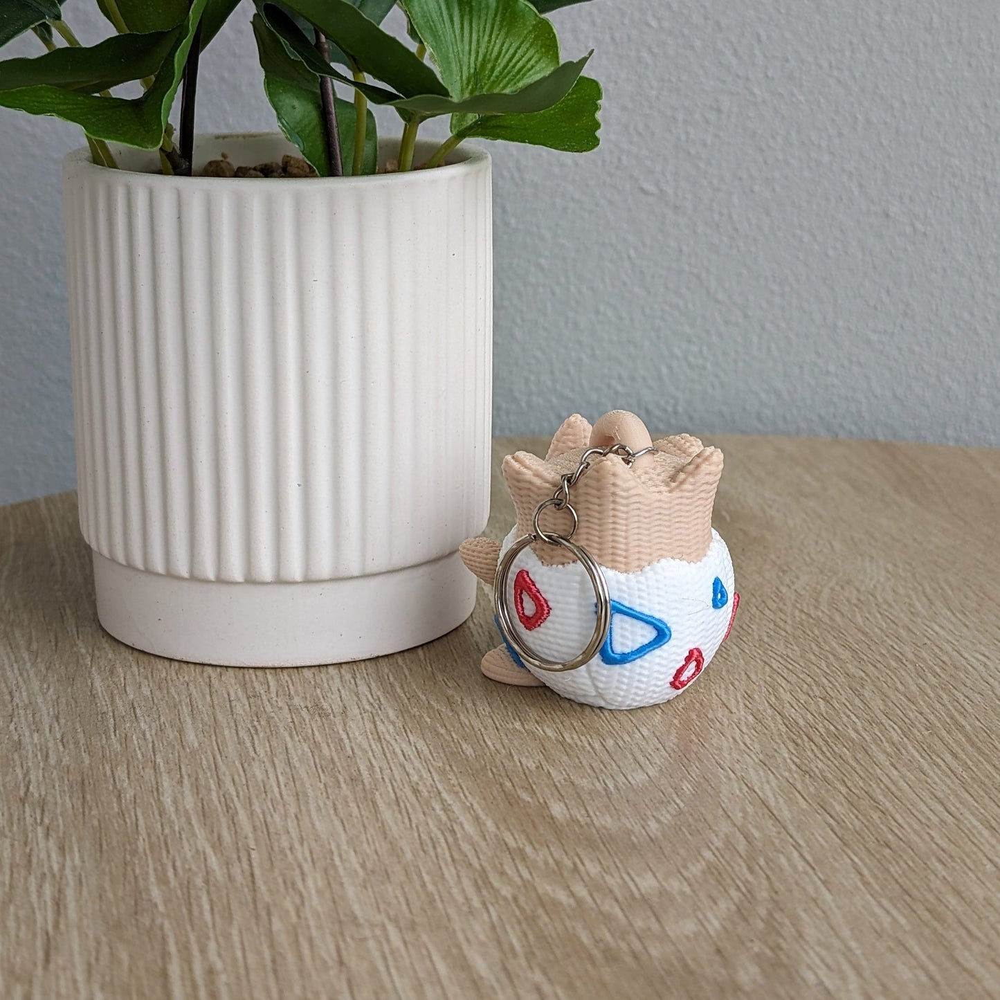 Togepi Crochet Keychain - 3D Printed