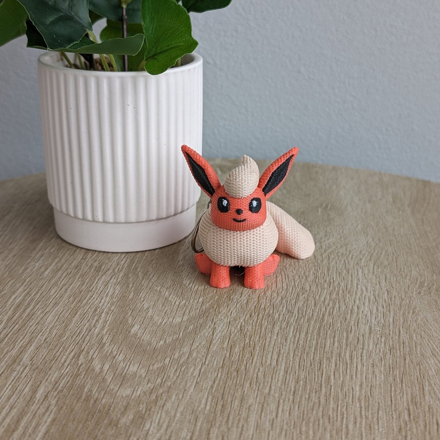 Flareon Crochet Keychain - 3D Printed