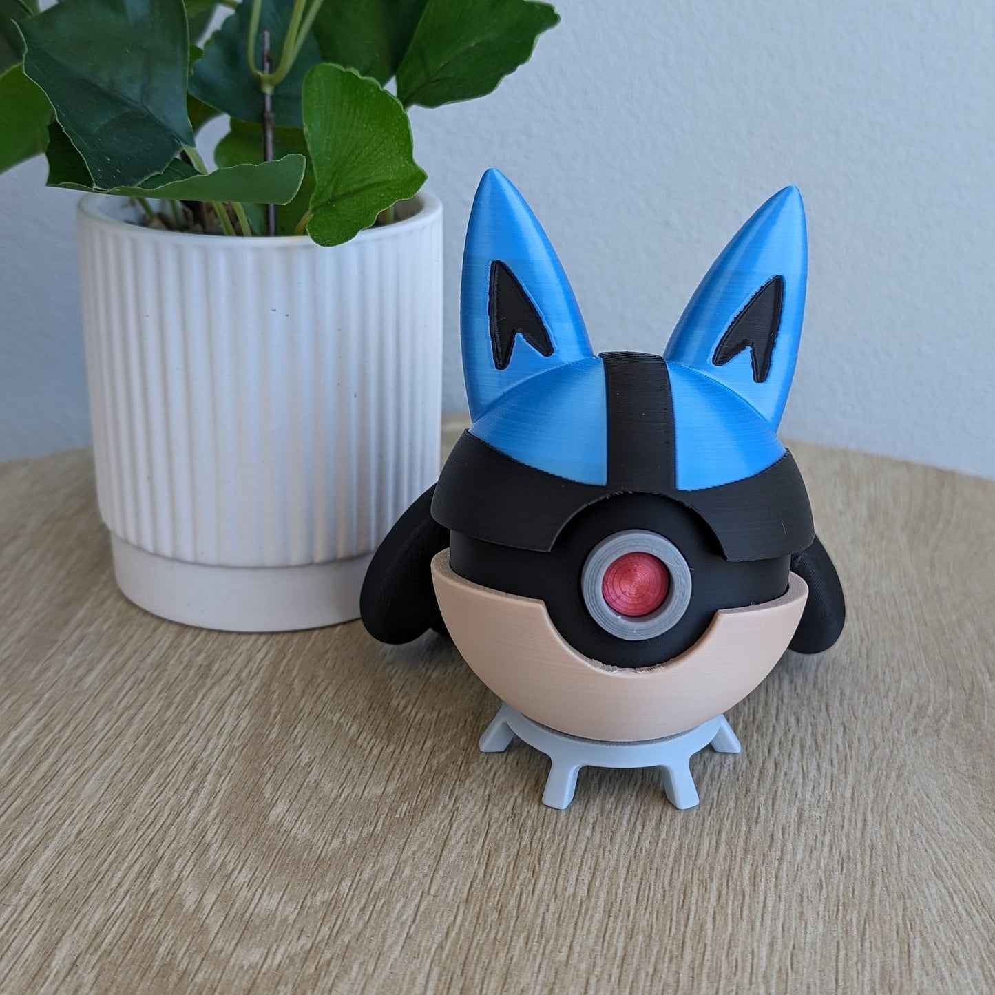 Lucario Poke Ball | 3D Printed Display Ball