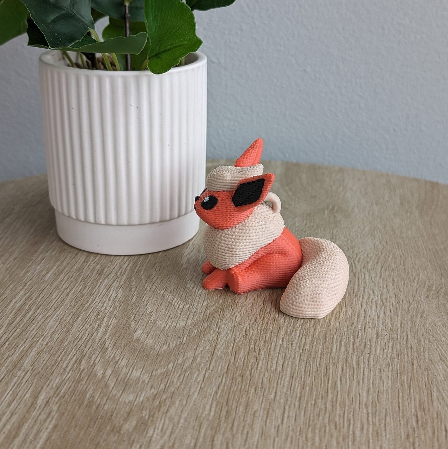 Flareon Crochet Keychain - 3D Printed