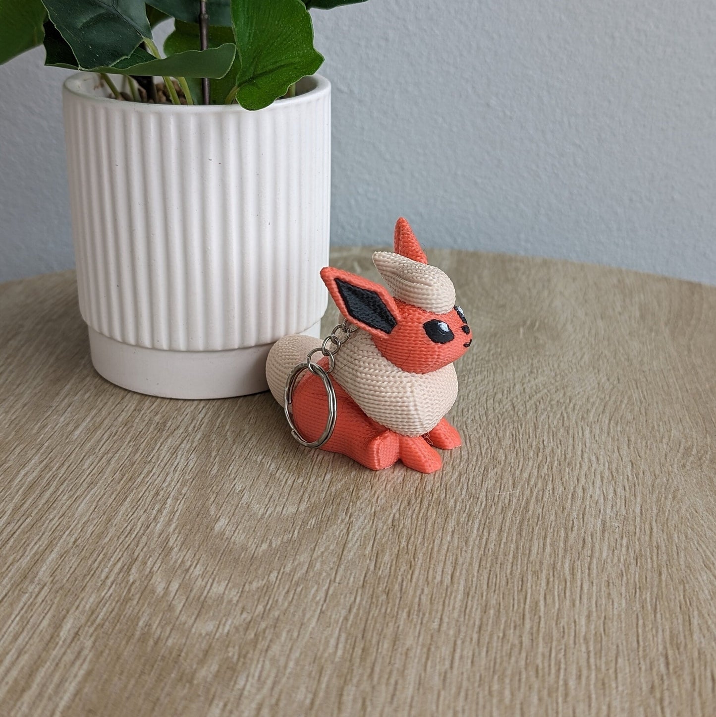 Flareon Crochet Keychain - 3D Printed