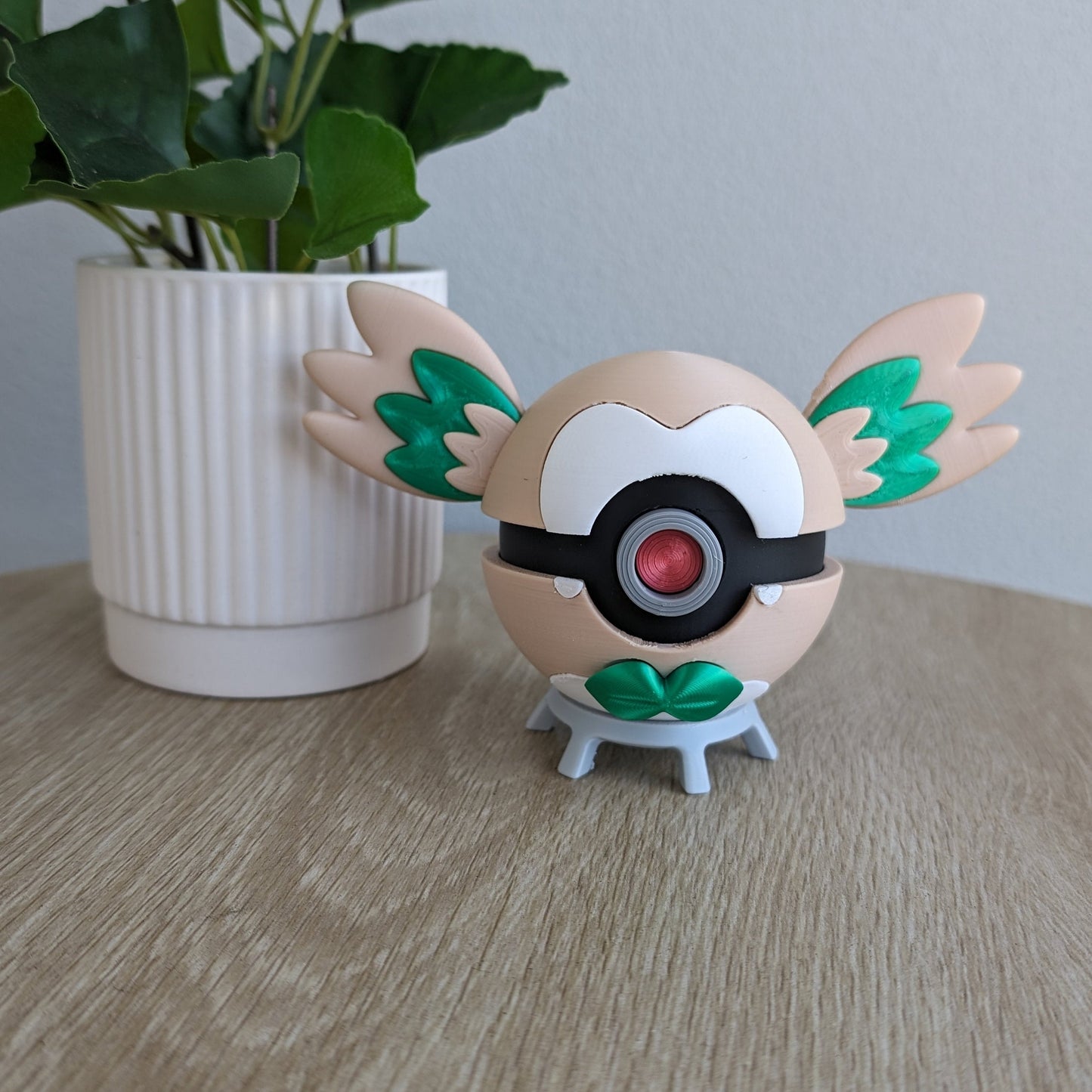 Rowlet Poke Ball | 3D Printed Display Ball