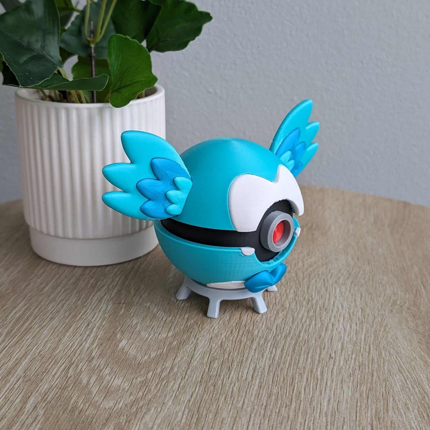 Rowlet Poke Ball | 3D Printed Display Ball