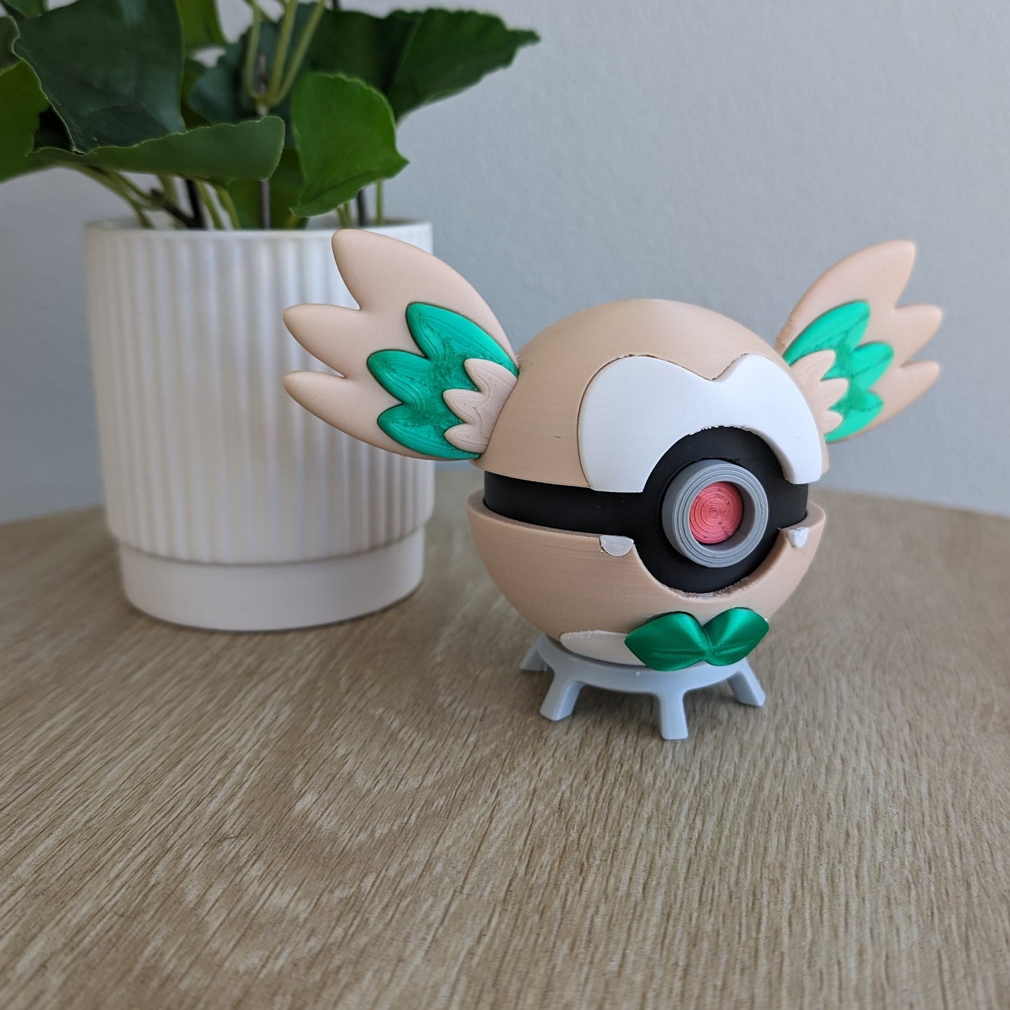 Rowlet Poke Ball | 3D Printed Display Ball