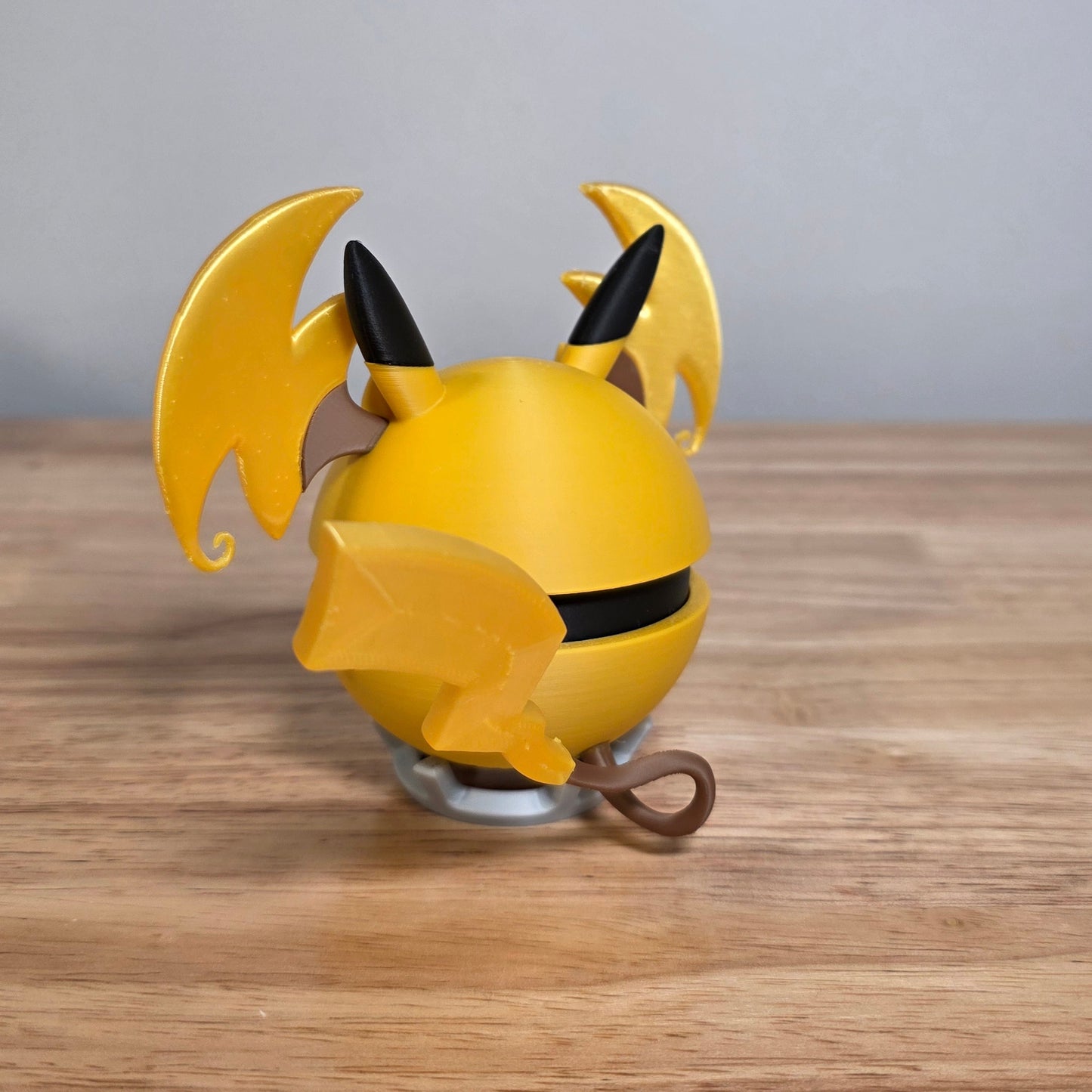 Raichu (Mega Y) Poke Ball | 3D Printed Display Ball