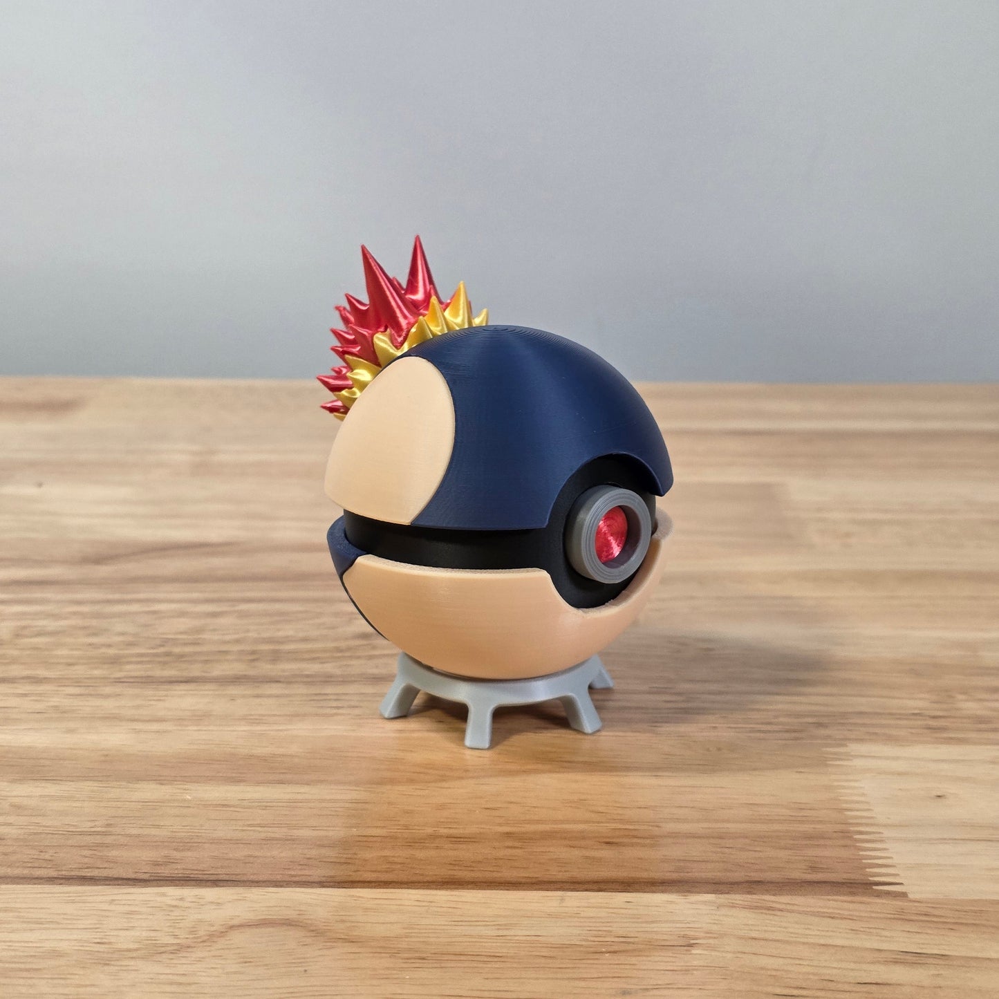 Cyndaquil Poke Ball | 3D Printed Display Ball