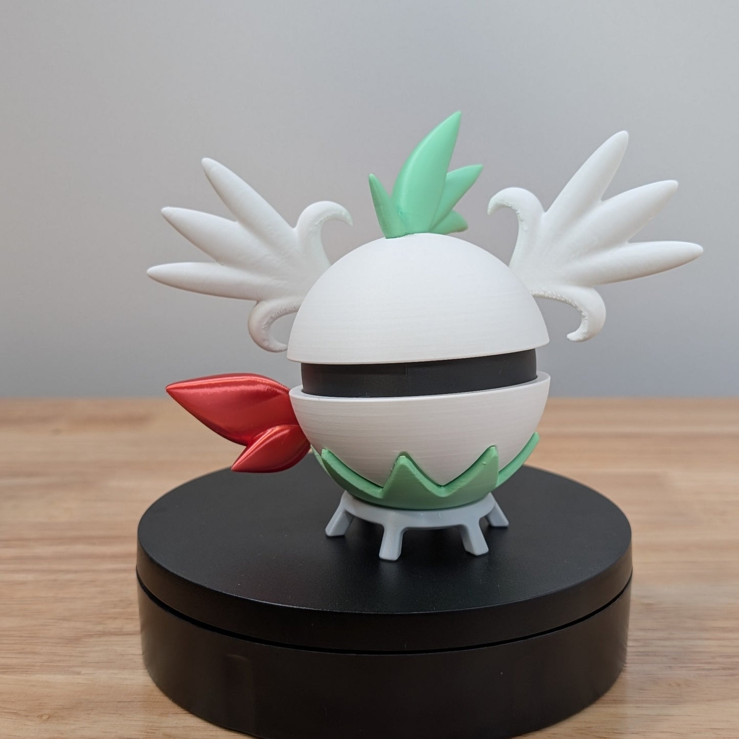 Shaymin (Sky Form) Poke Ball | 3D Printed Display Ball
