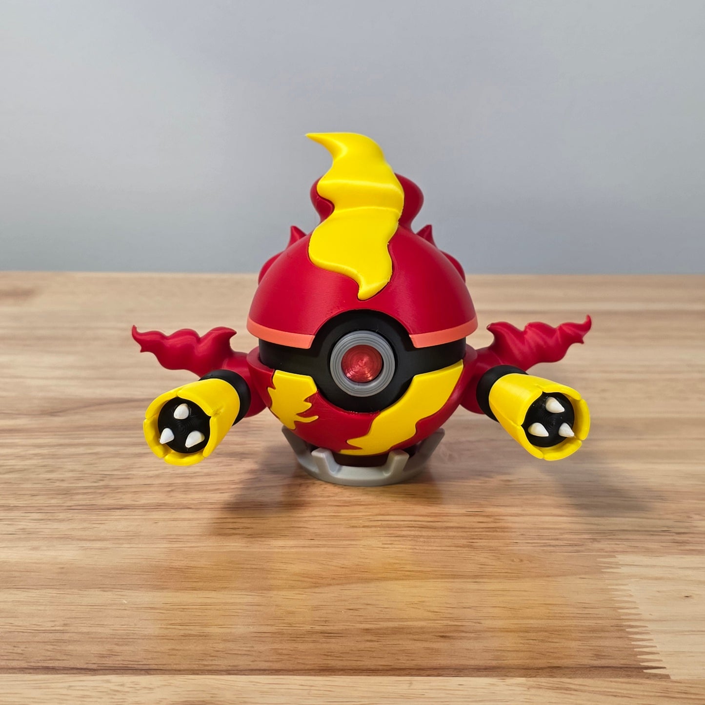 Magmortar Poke Ball | 3D Printed Display Ball