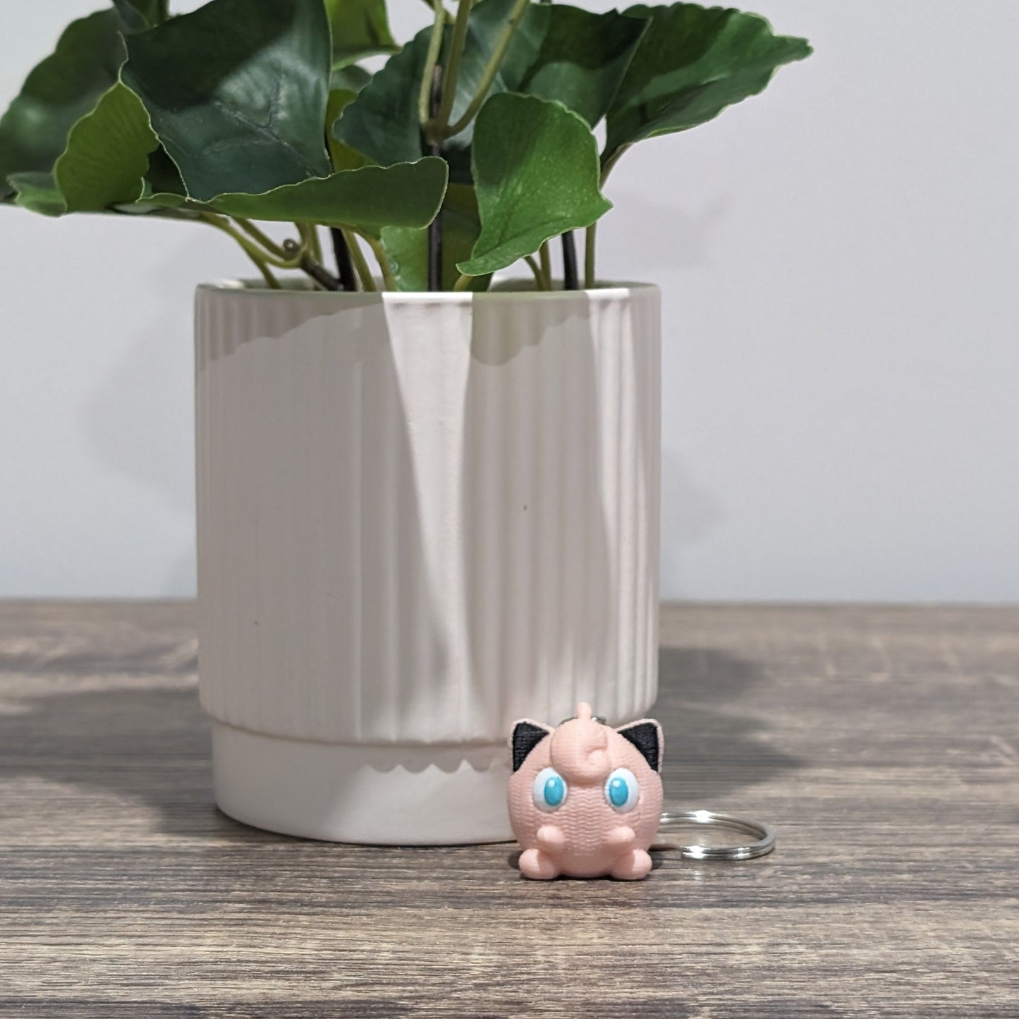 Jigglypuff Crochet Keychain - 3D Printed