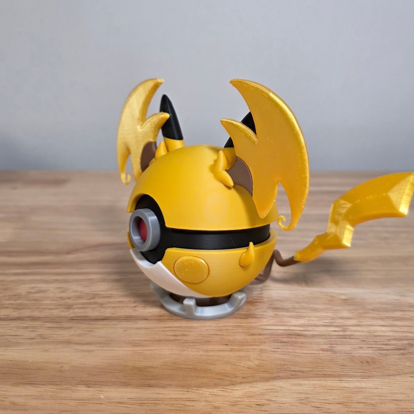 Raichu (Mega Y) Poke Ball | 3D Printed Display Ball