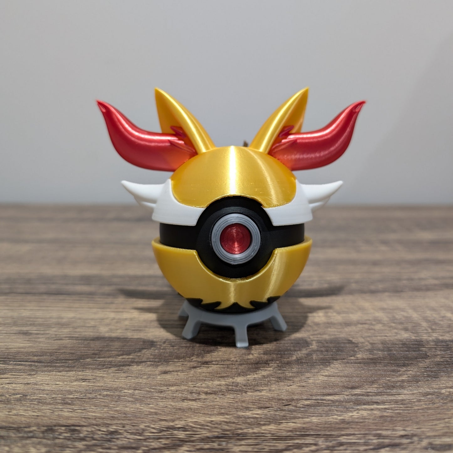 Braixen Poke Ball | 3D Printed Display Ball