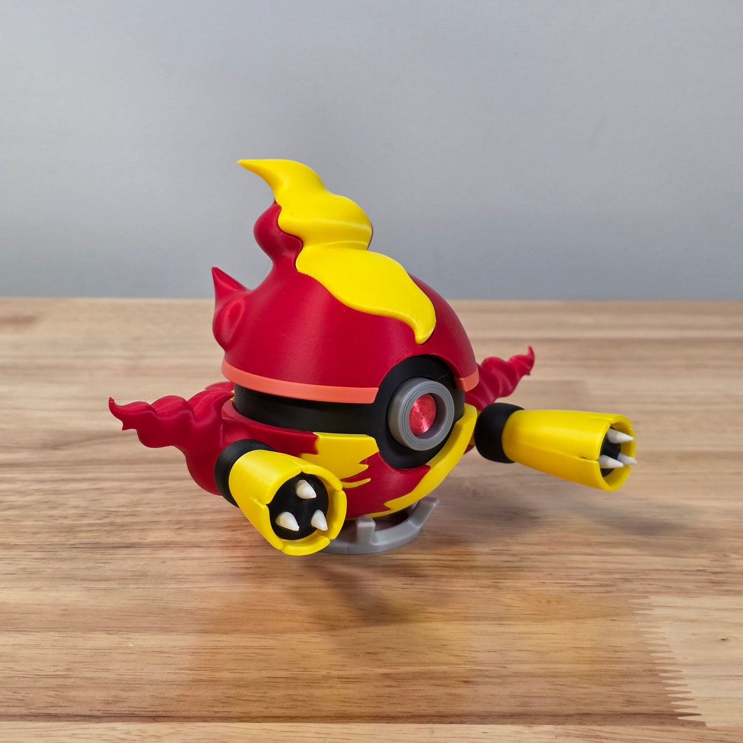 Magmortar Poke Ball | 3D Printed Display Ball