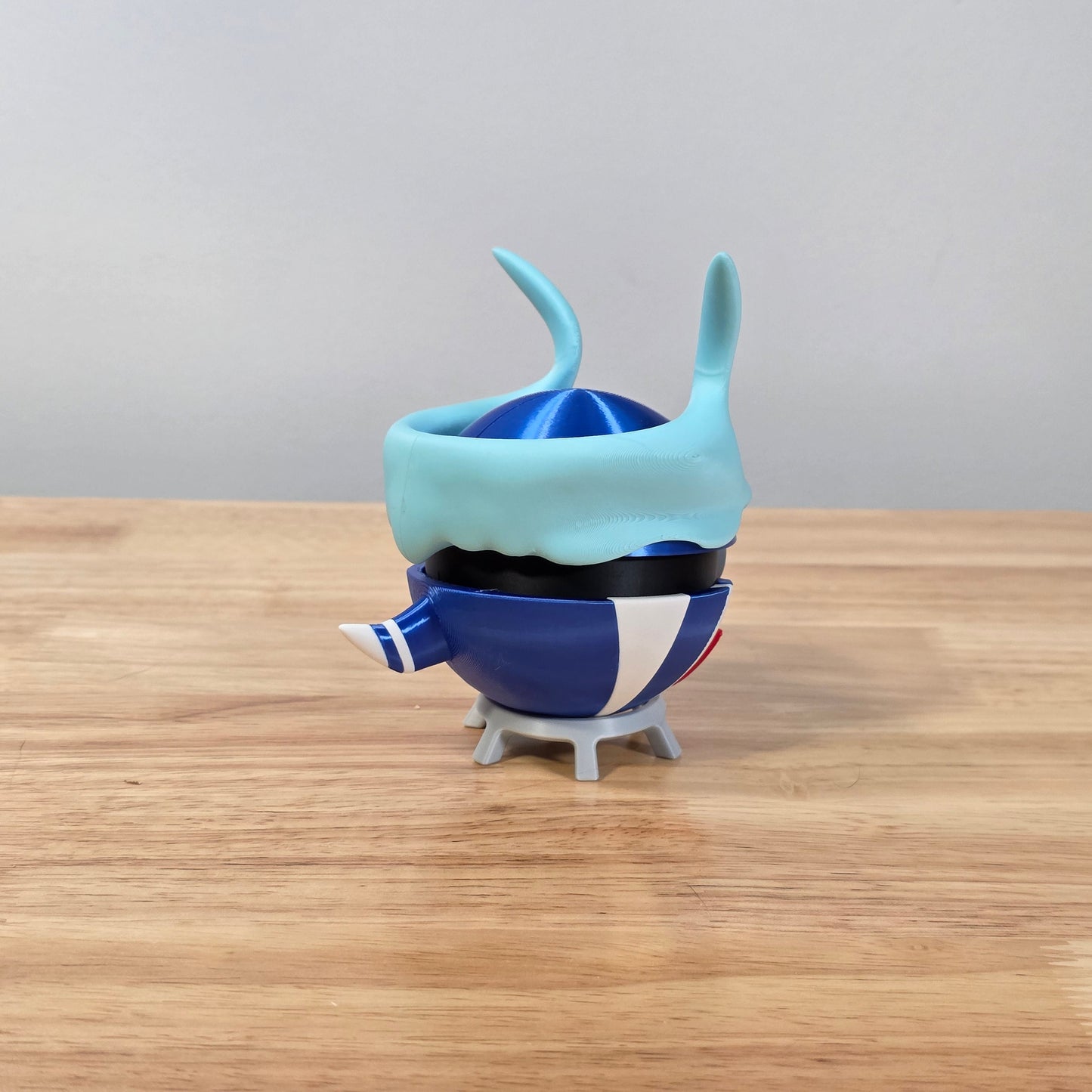 Palafin (Hero) Poke Ball | 3D Printed Display Ball