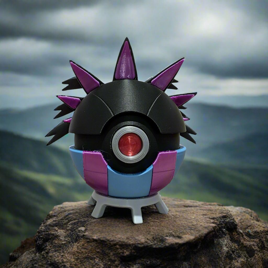 Hydreigon Poke Ball | 3D Printed Display Ball