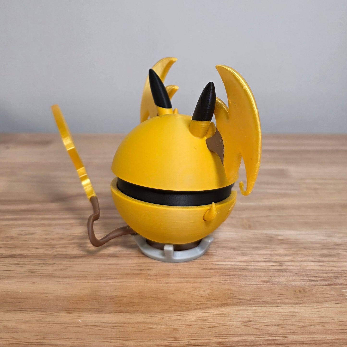 Raichu (Mega Y) Poke Ball | 3D Printed Display Ball