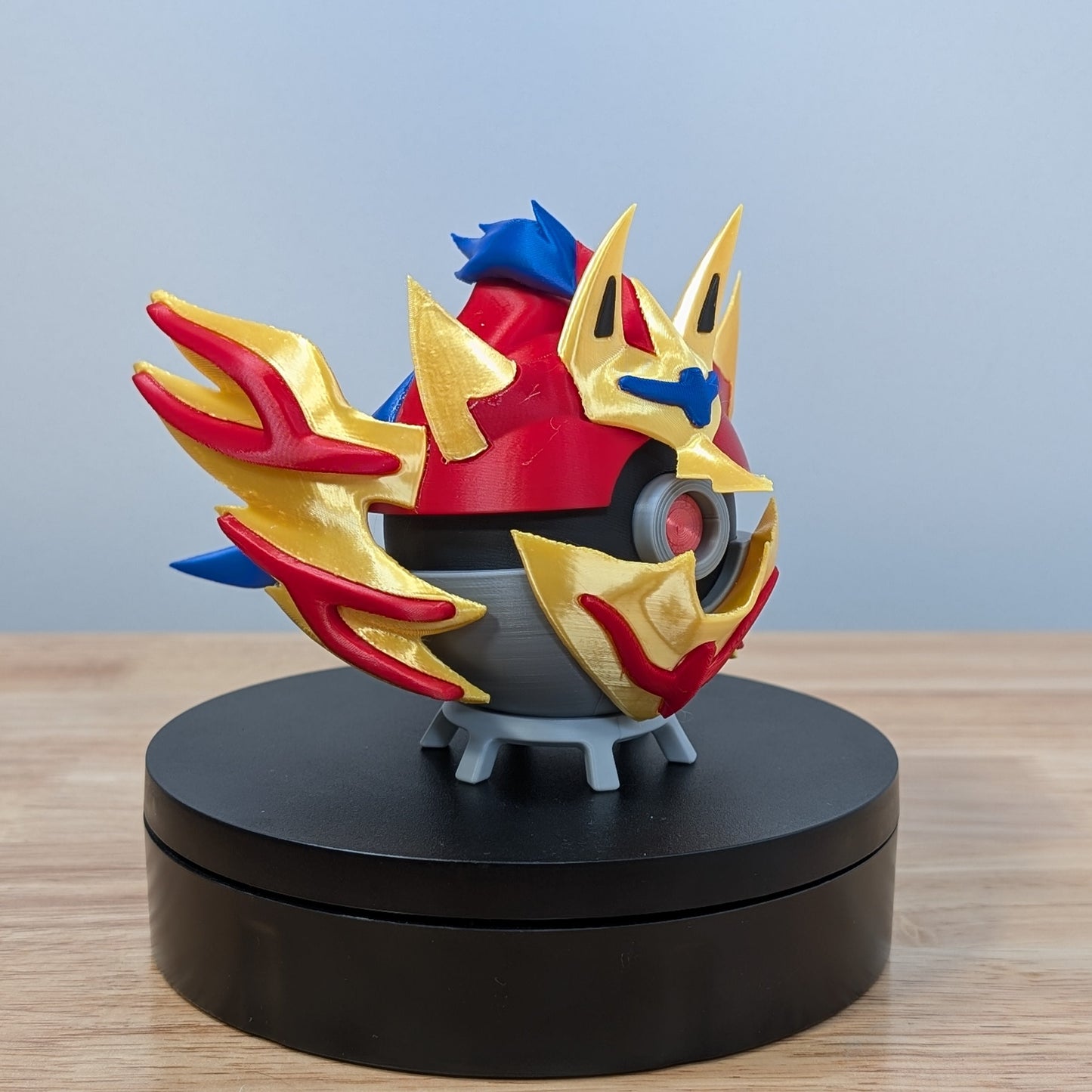 Zamazenta (Shield) Poke Ball | 3D Printed Display Ball