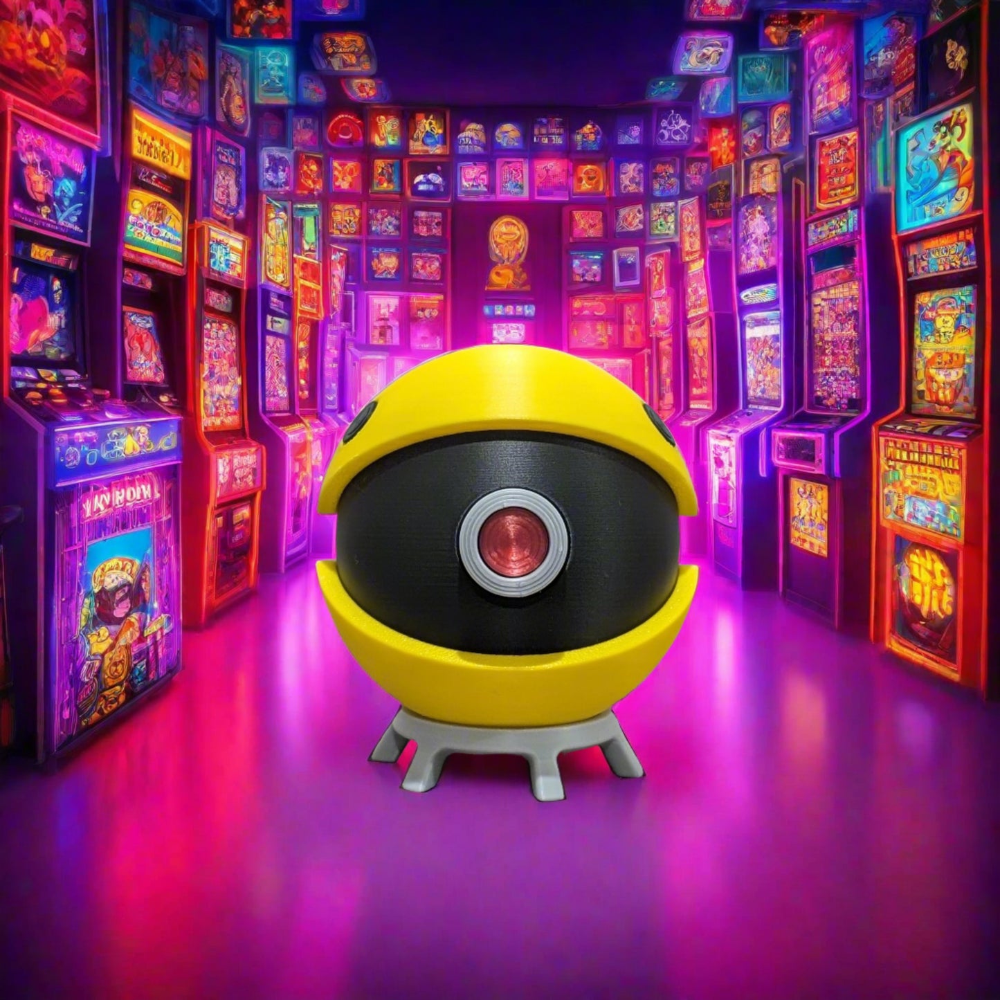 Pacman Poke Ball | 3D Printed Display Ball
