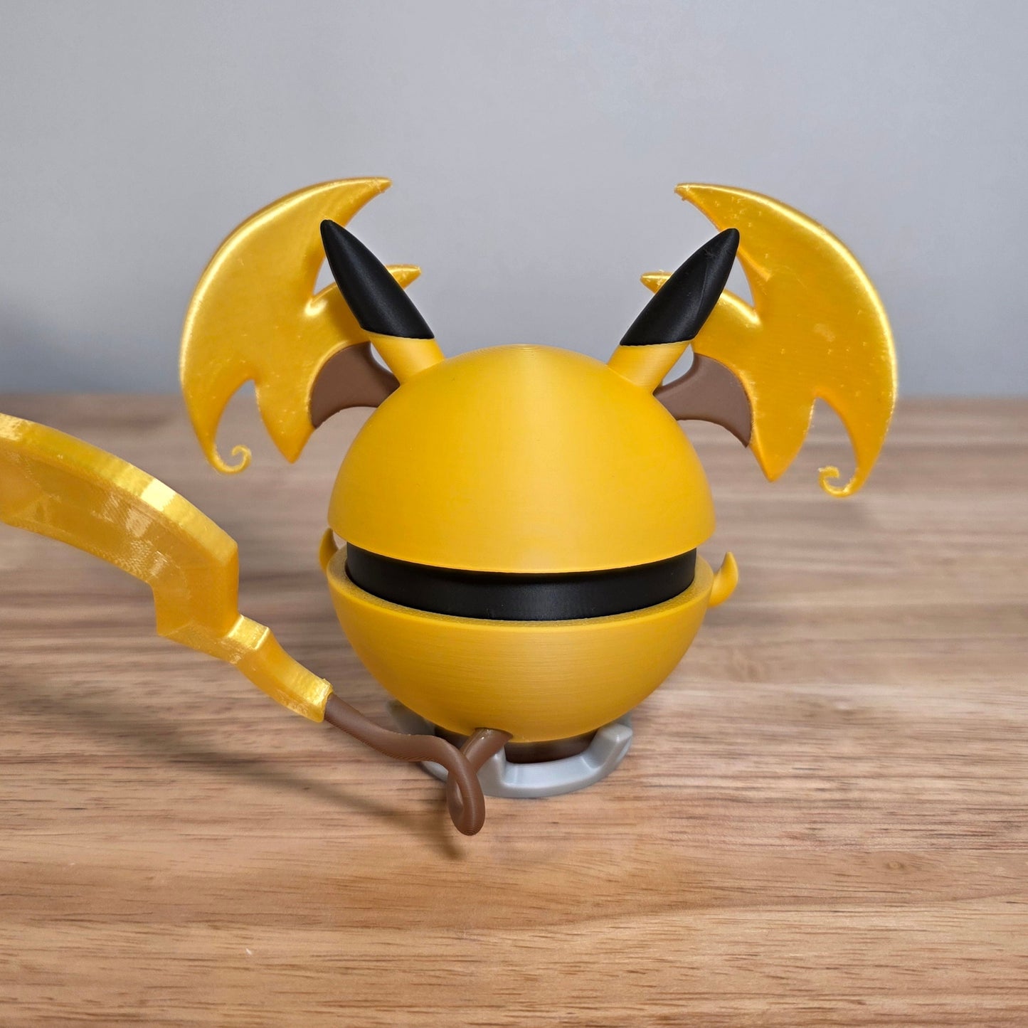 Raichu (Mega Y) Poke Ball | 3D Printed Display Ball