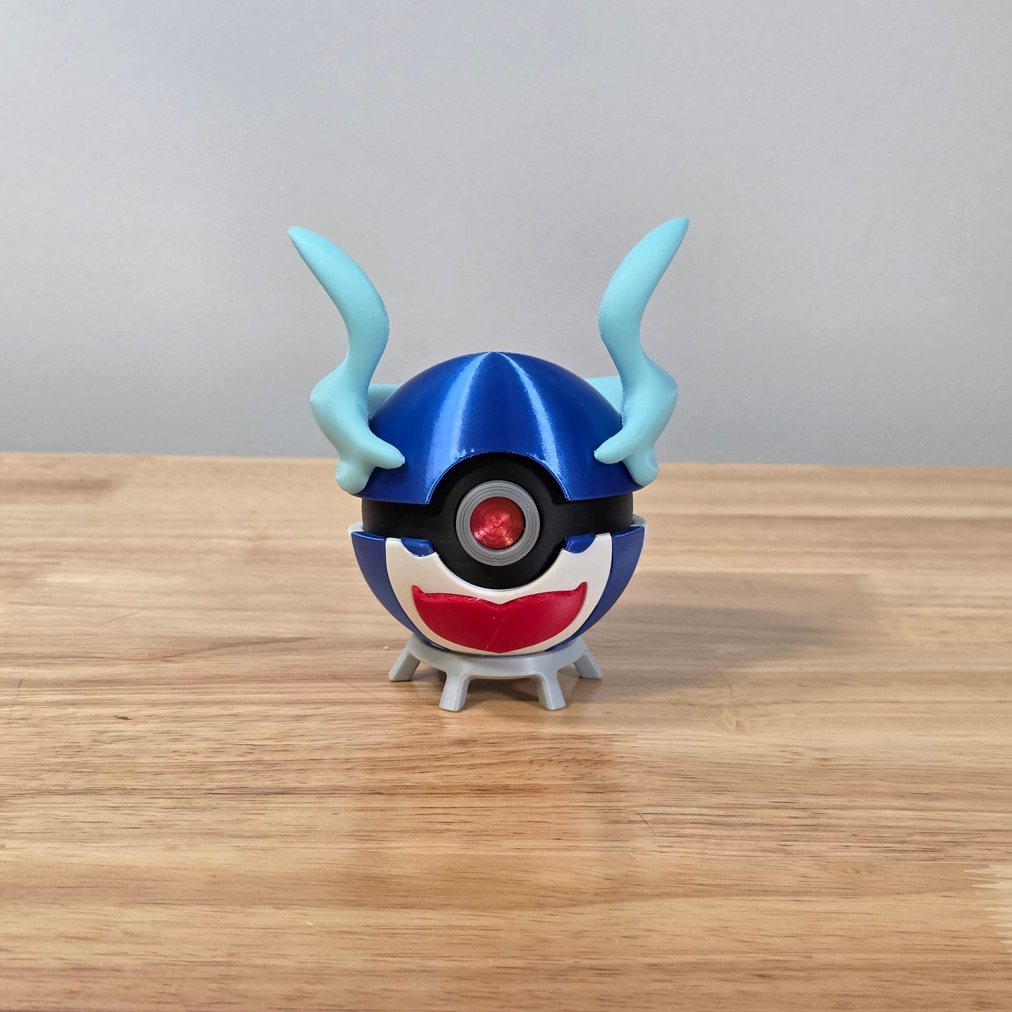 Palafin (Hero) Poke Ball | 3D Printed Display Ball