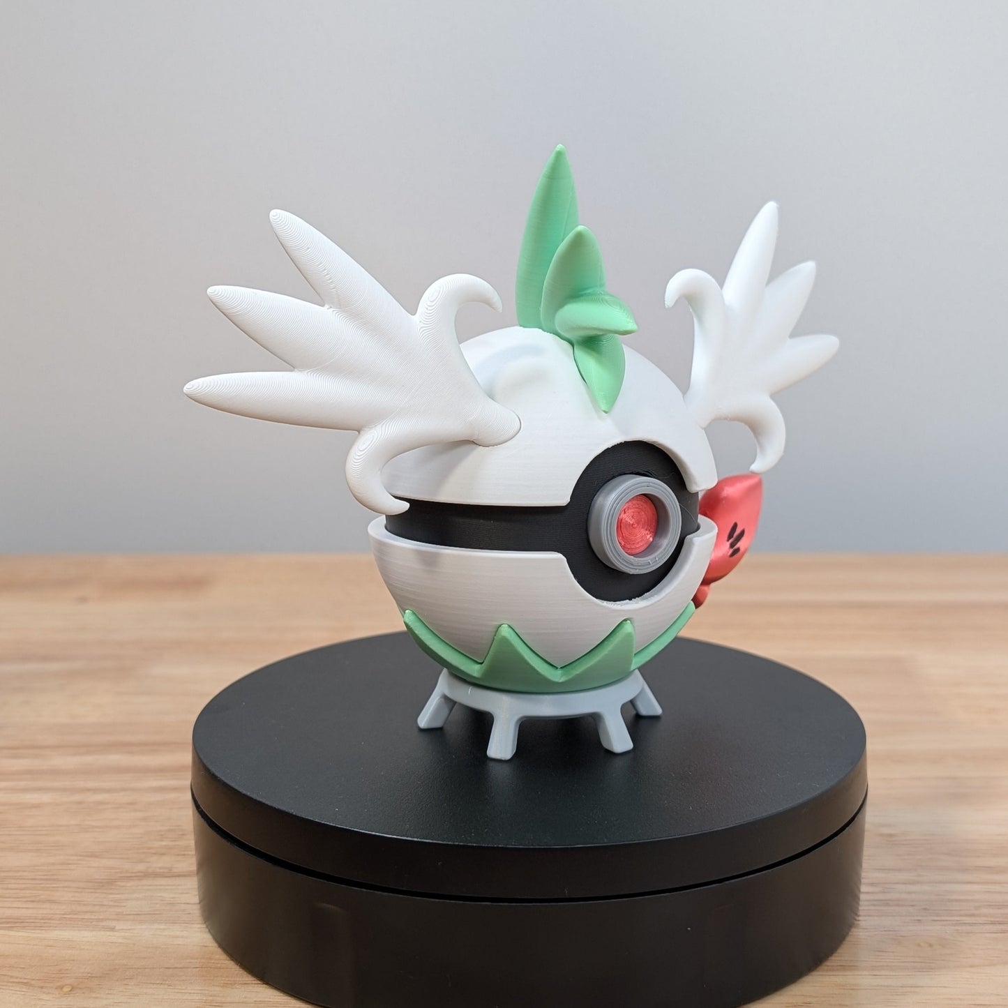 Shaymin (Sky Form) Poke Ball | 3D Printed Display Ball