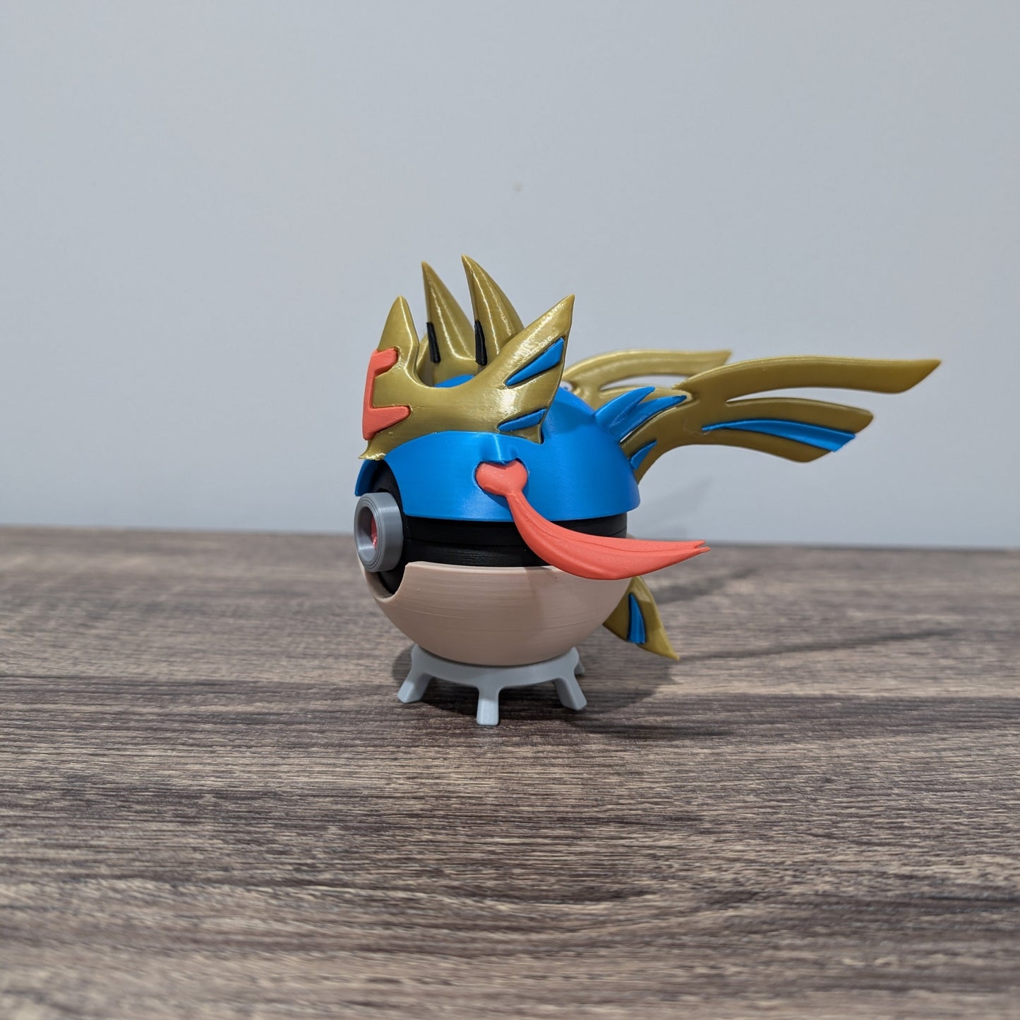 Zacian (Sword) Poke Ball | 3D Printed Display Ball