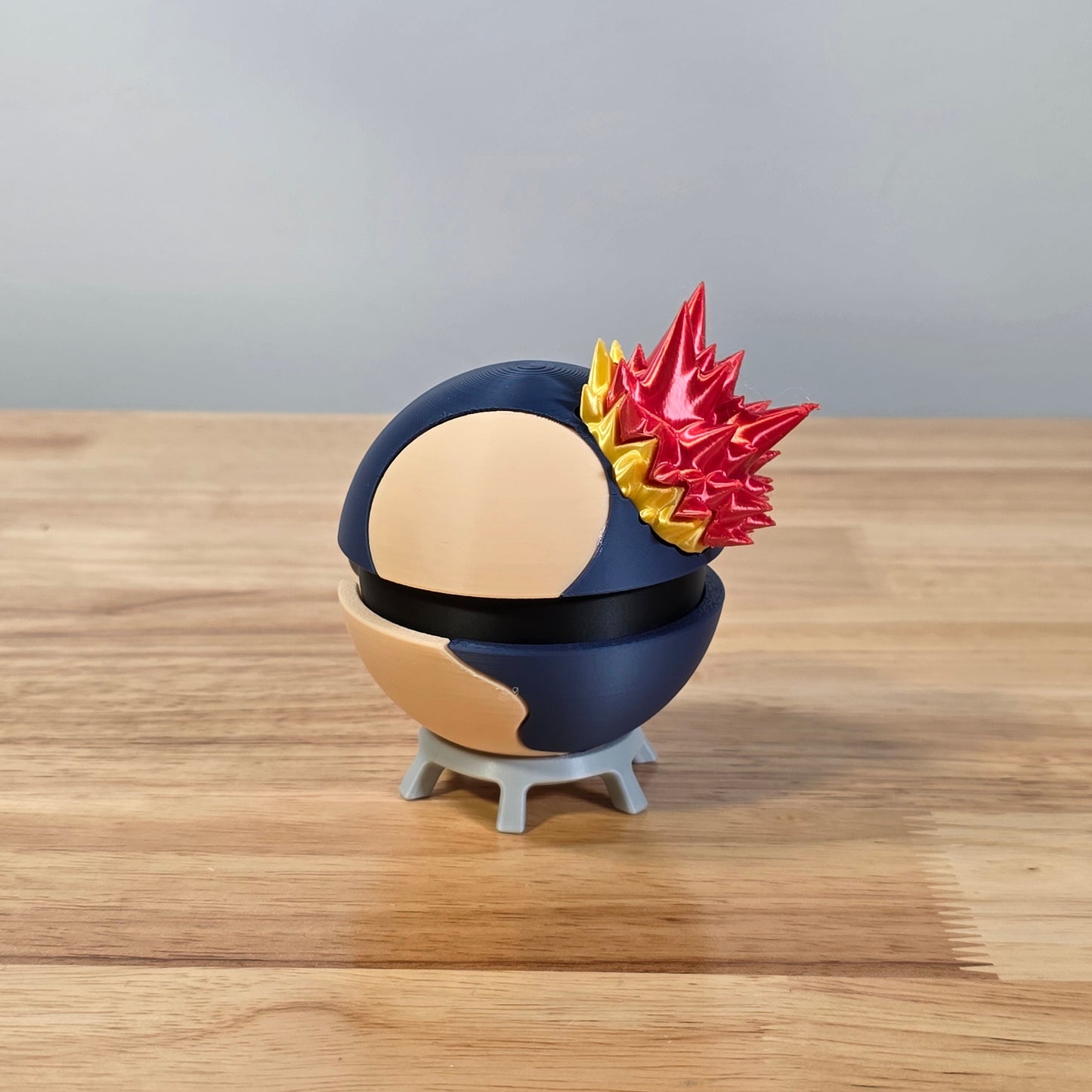 Cyndaquil Poke Ball | 3D Printed Display Ball