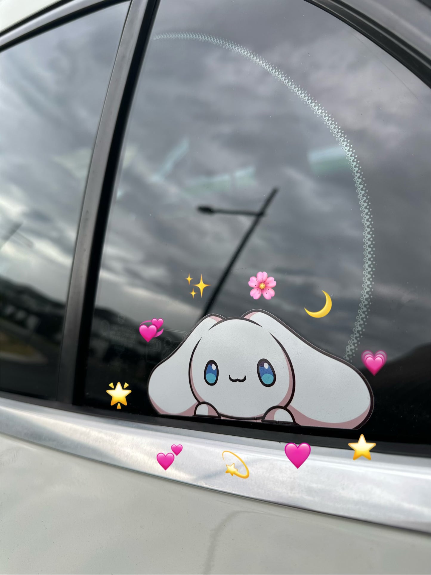 Cute Cinnamoroll Car Window Peeker  UV DTF Sticker