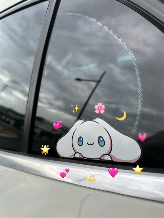 Cute Cinnamoroll Car Window Peeker  UV DTF Sticker