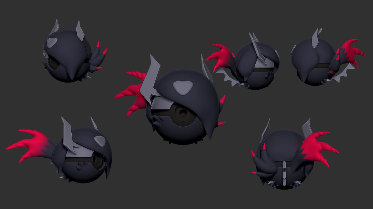 Absol (Mega Z) Poke Ball | 3D Printed Display Ball