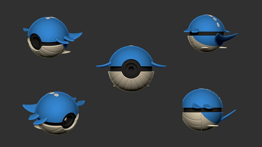 Wailord Poke Ball | 3D Printed Display Ball