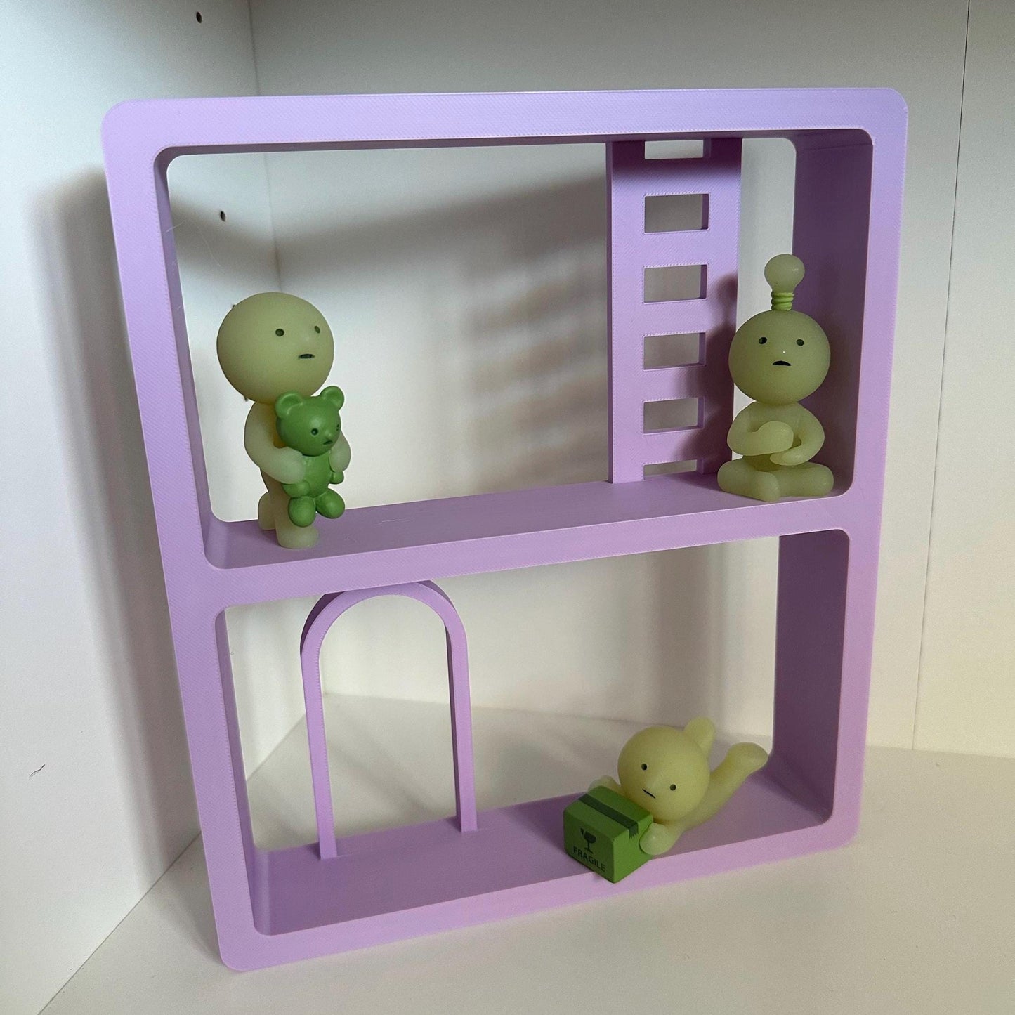 3D Printed PLA Display Shelf: Figurine & Office Decor