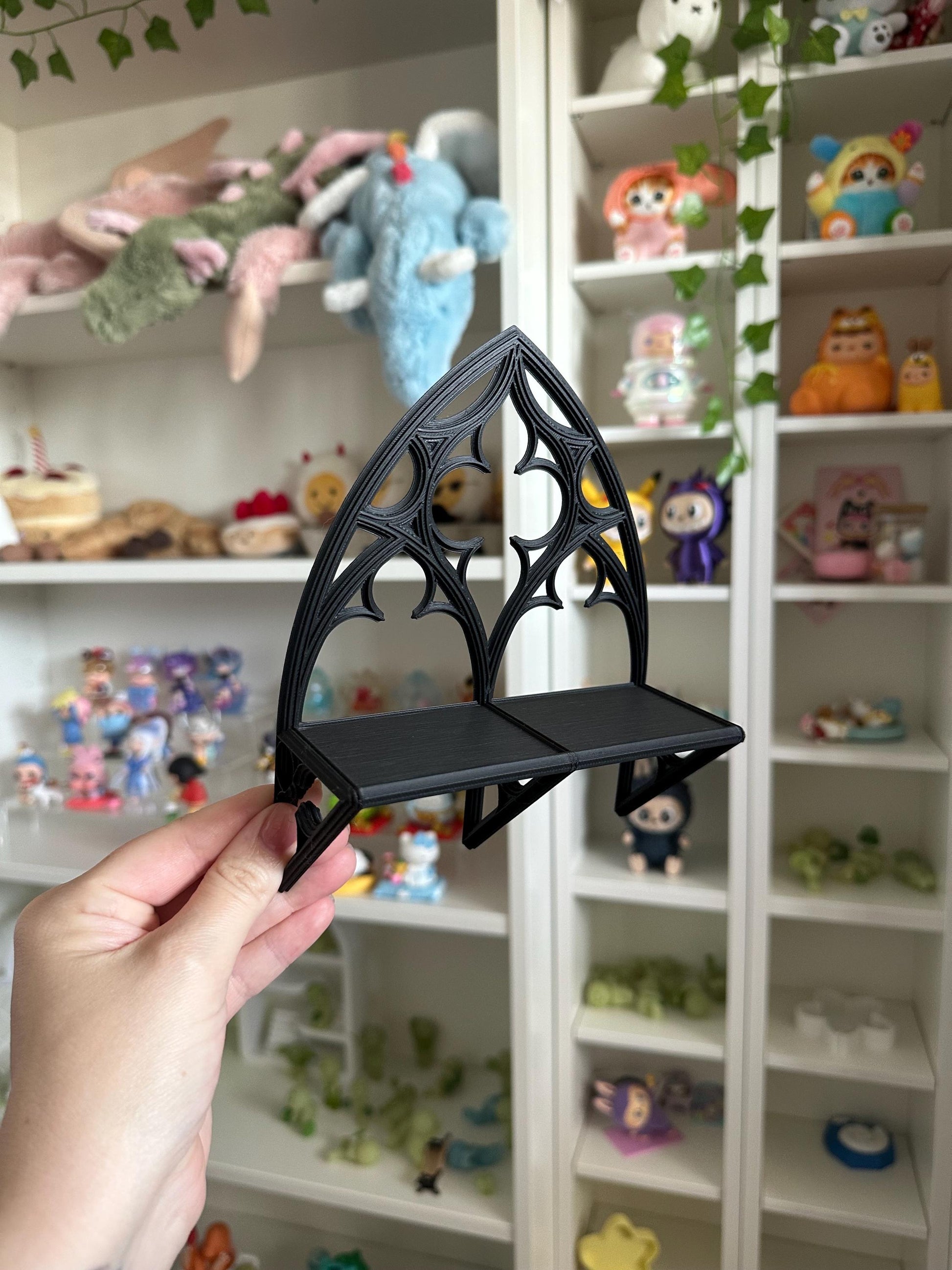 3D Printed PLA Display Self: Figure Collector Desk Decor