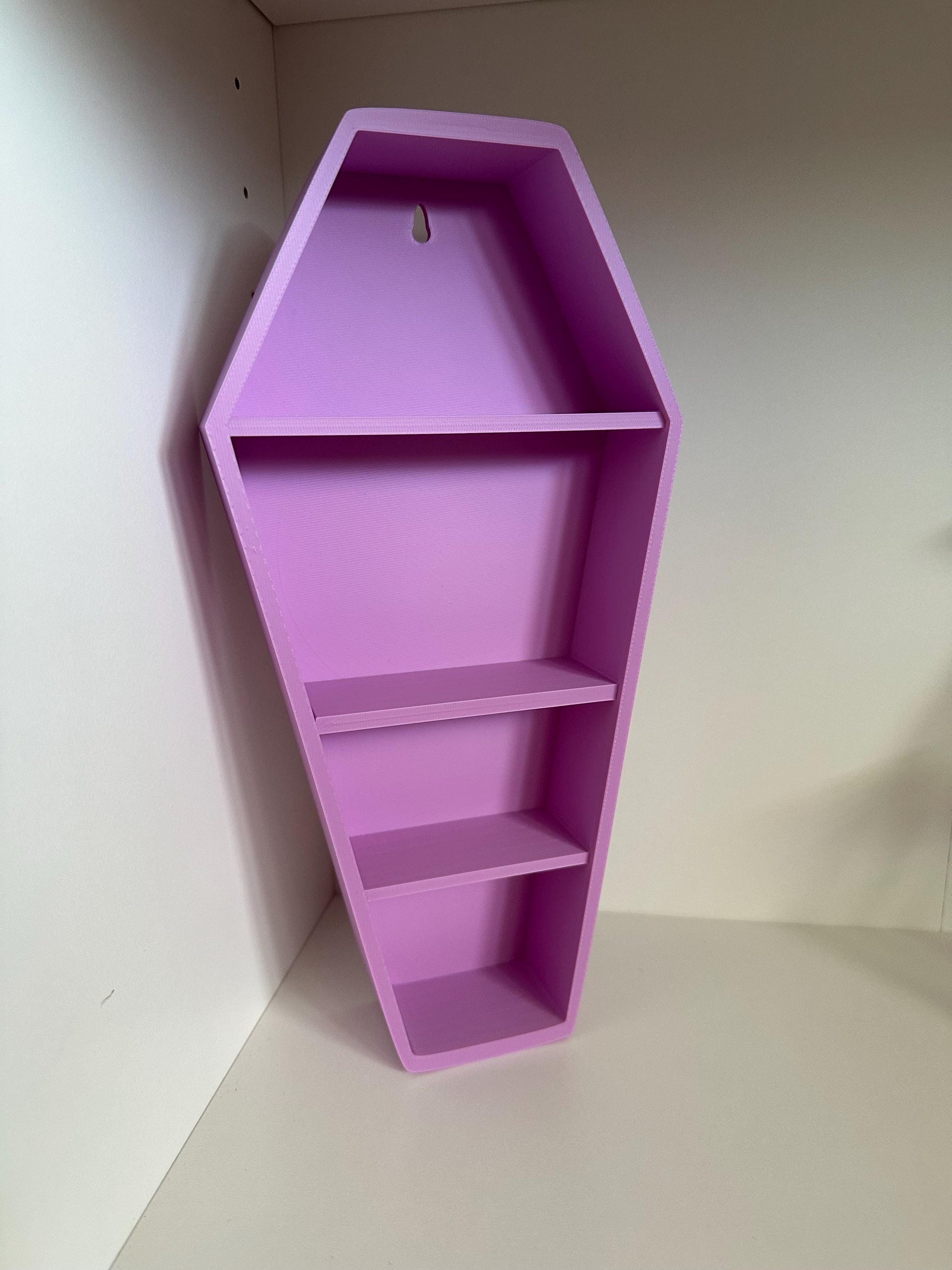 3D Printed PLA Display Stand Coffin: Figure Collector Desk Decor