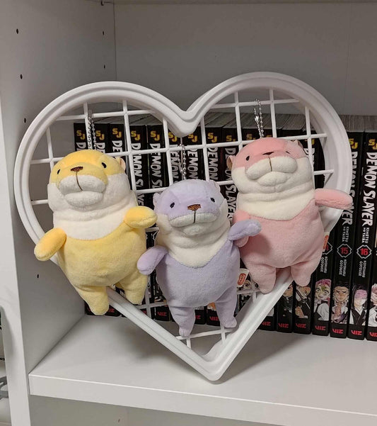 Heart-Shaped Plushie and Keychain Organizer