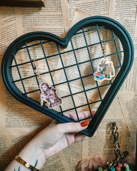 Heart-Shaped Plushie and Keychain Organizer