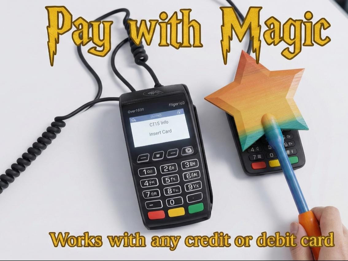 Tap-to-Pay Shamrock Wand – Credit & Debit Card Holder for Pranks, Raves, and Contactless Payments