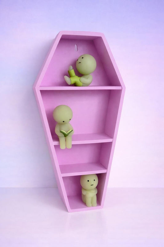 3D Printed PLA Display Stand Coffin: Figure Collector Desk Decor