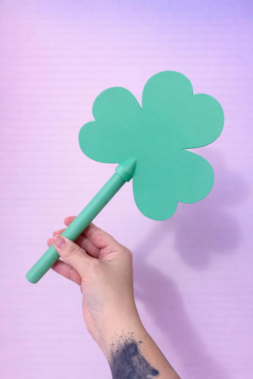 Tap-to-Pay Shamrock Wand – Credit & Debit Card Holder for Pranks, Raves, and Contactless Payments