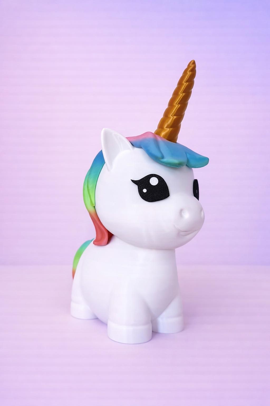 Unicorn Money Box 3D Printed