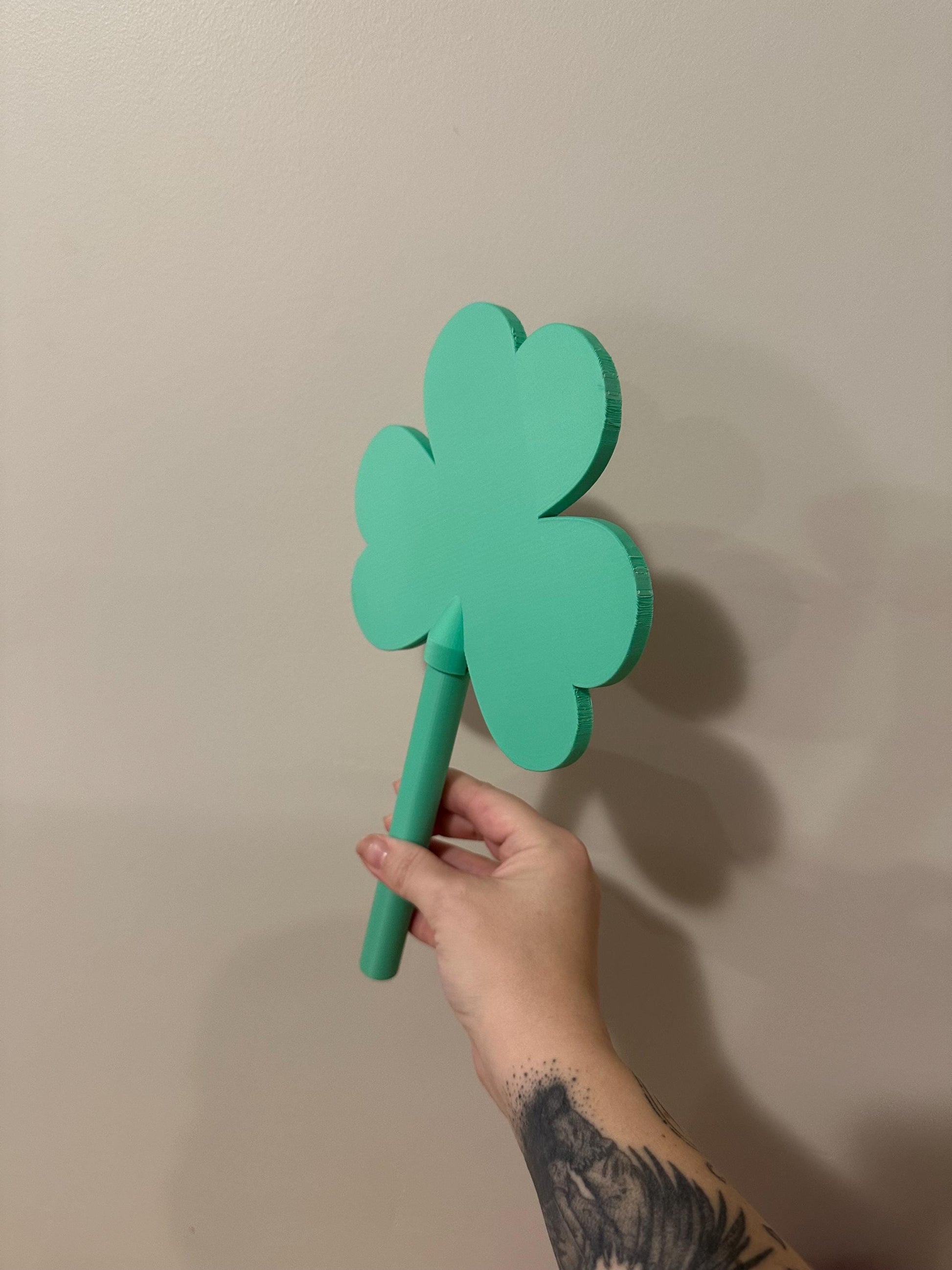 Tap-to-Pay Shamrock Wand – Credit & Debit Card Holder for Pranks, Raves, and Contactless Payments