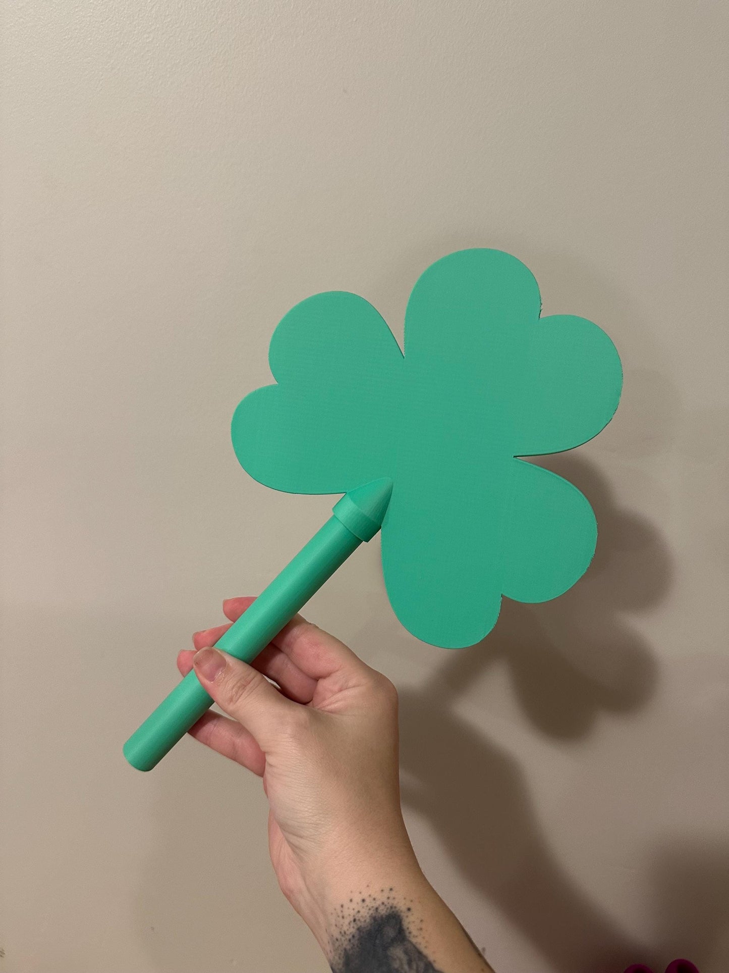Tap-to-Pay Shamrock Wand – Credit & Debit Card Holder for Pranks, Raves, and Contactless Payments