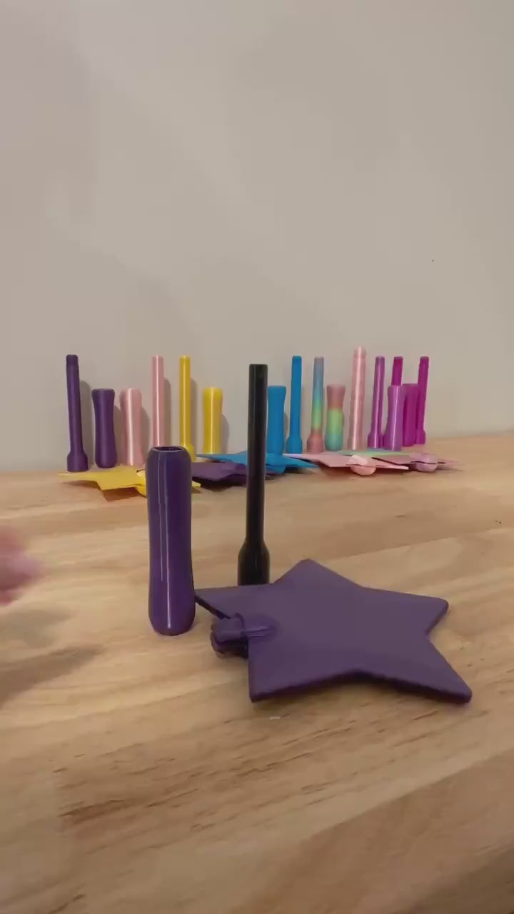 3D Printed Magic Wand Card Holder – Adjustable Length, PLA Material, Prank Prop