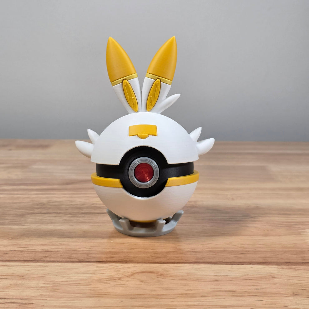Scorbunny Poke Ball | 3D Printed Display Ball – 3DbyDee