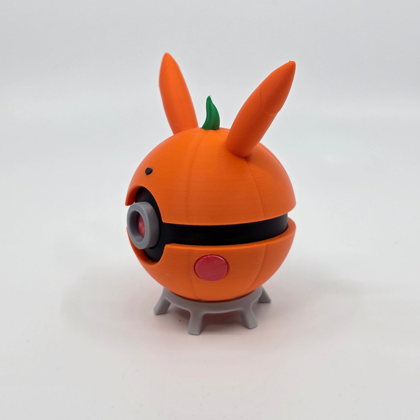 Pikachu Pumpkin Poke Ball | 3D Printed Display Ball